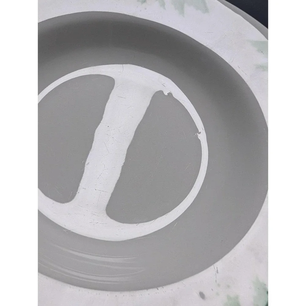 Vintage Sterling China Restaurant Bowl 1960s Airbrush Green Floral